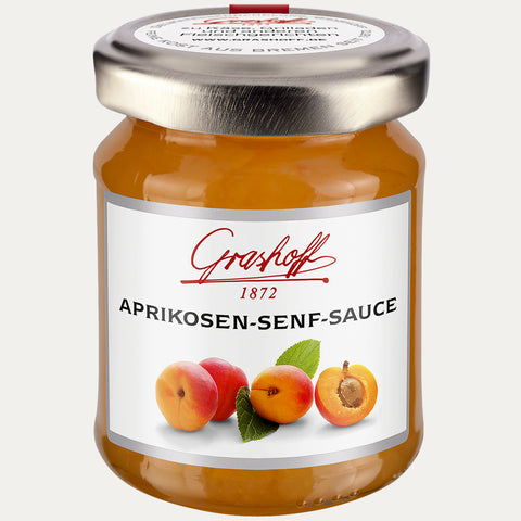 Aprikosen-Senf Sauce 125ml - Made in Bremen - Grashoff -