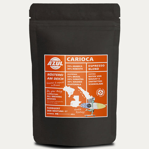 Espresso Carioca – Espresso – Ganze Bohne 500 g - Made in Bremen - Azul - Espresso