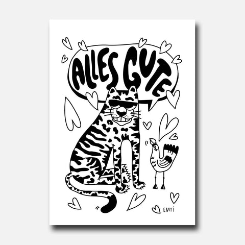 Alles Gute – Emti – Postkarte