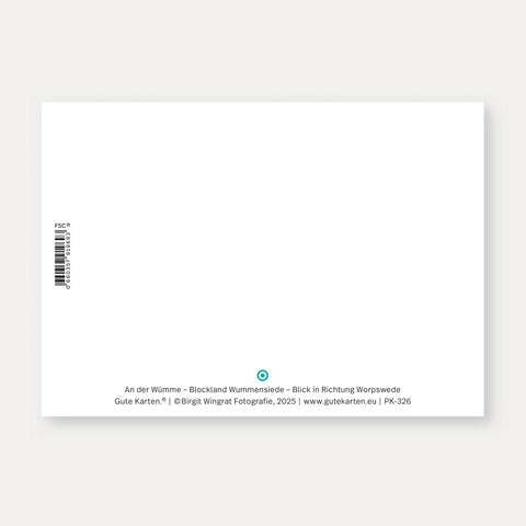 An der Wümme Blockland (326) – Postkarte
