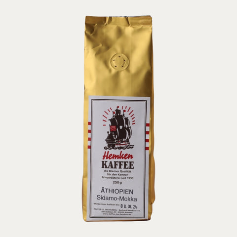Äthiopien Sidamo Mokka – Kaffeerösterei Hemken – Gemahlen oder Ganze Bohne