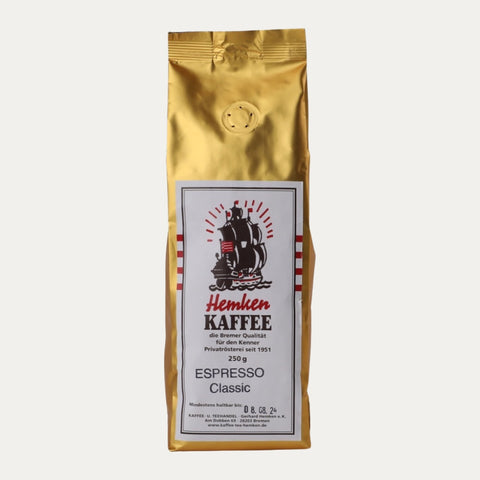 Espresso classic – Kaffeerösterei Hemken – Gemahlen oder Ganze Bohne