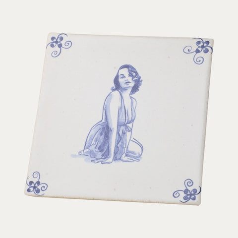 Fliese Linda – Kunst auf handgemachter Keramik