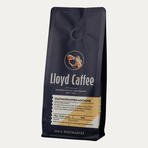 Lloyd Caffee Stadtmusikanten Mischung ganze Bohne 250g