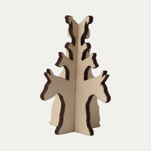 Stadtmusikanten aus Holz – Steckfigur – S 8 cm