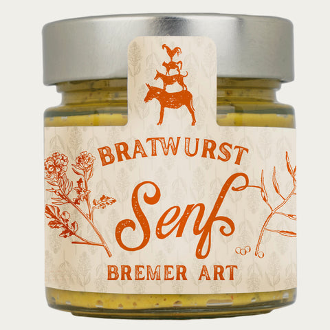 Bratwurst-Senf Bremer Art 210ml - Made in Bremen - LAUX GmbH -