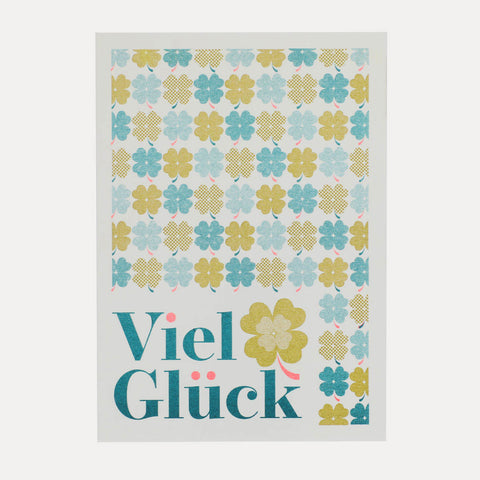 Viel Glück – WG – Postkarte