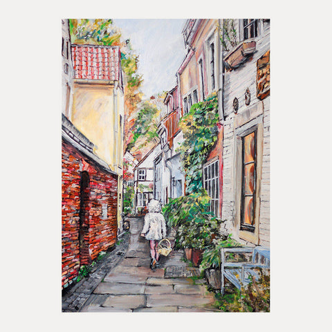 Kind im Schnoor – Anja Zumsande – Postkarte