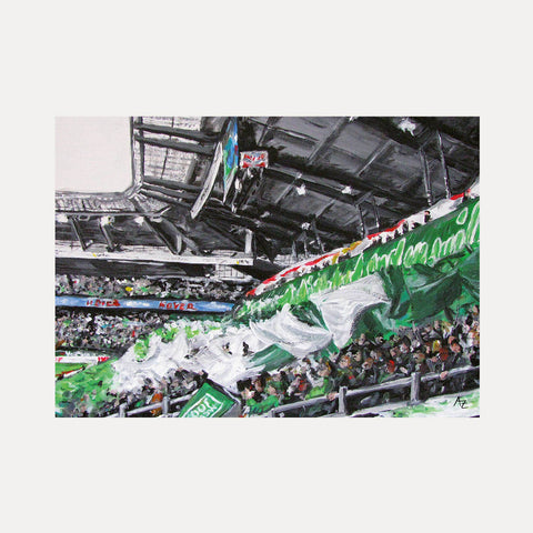 Weser-Stadion Kurve – Anja Zumsande – Postkarte