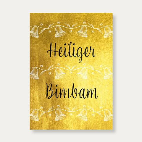 Heiliger Bimbam – Postkarte Weihnachten