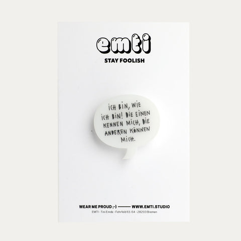 Sprechblasen – Anstecker oder Magnete – EMTI