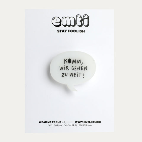 Sprechblasen – Anstecker oder Magnete – EMTI