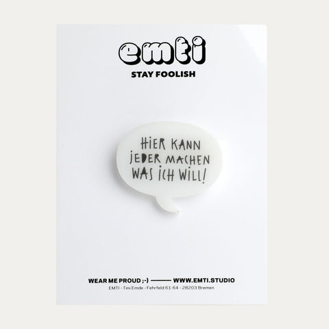 Sprechblasen – Anstecker oder Magnete – EMTI