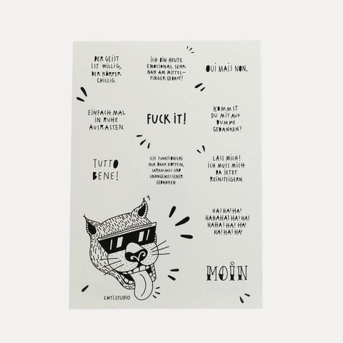 Fuck it! – Emti – Stickerkarte
