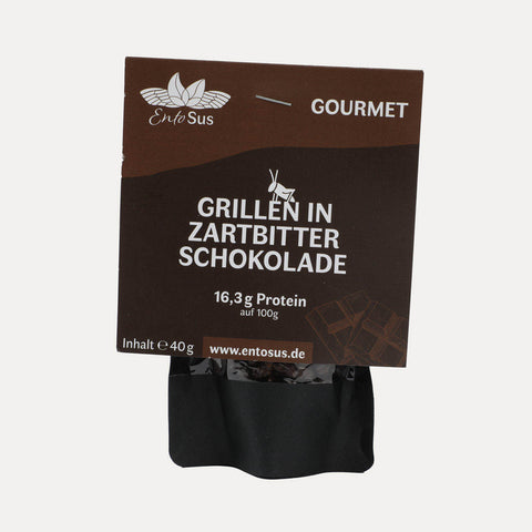 Grillen in Schokolade – Vollmilch, Weiße, Zartbitterschokolade