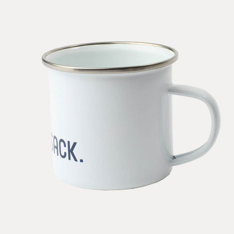 Blechtasse – verschiedene Sprüche, zwei Größen – Fiedsche schnackt Platt