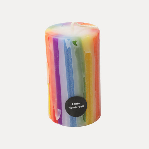 Regenbogen Kerze – verschiedene Größen – Fiedsche schnackt Platt