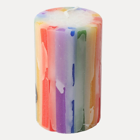 Regenbogen Kerze – verschiedene Größen – Fiedsche schnackt Platt