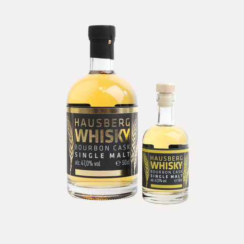 Hausberg Whisky Single Malt – Limited – 500 ml in Holzbox oder 100 ml