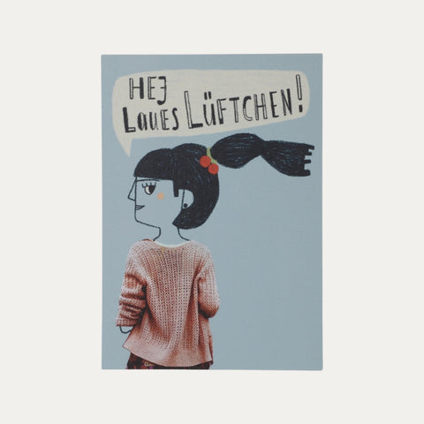 Hey laues Lüftchen! – Postkarte