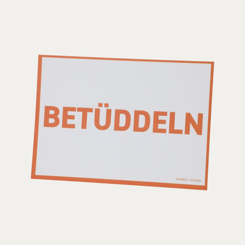 Bremer Schnack – BETÜDDELN – Postkarte