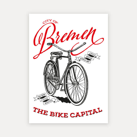 The Bike Capital – City of Bremen – Postkarte