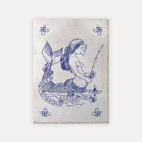 Angelnde Nixe – Gregor Schöner – Postkarte