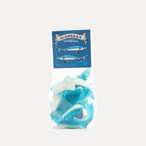 Süße Hundshaie – Fruchtgummi mit Schaumzucker – 80 g oder 150 g