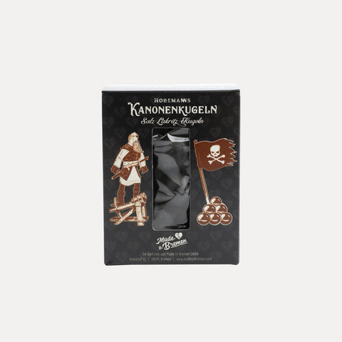 Hollemanns Kanonenkugeln – Salz-Lakritzkugeln – 80 g oder 175 g