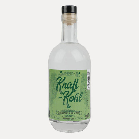 Knall-Kohl – Grünkohl-Spirituose – 500 ml - Made in Bremen - Piekfeine Brände - Spirituose