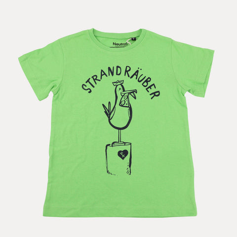 Kinder T-Shirt – Möwe »Strandräuber«