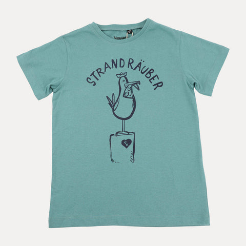Kinder T-Shirt – Möwe »Strandräuber«