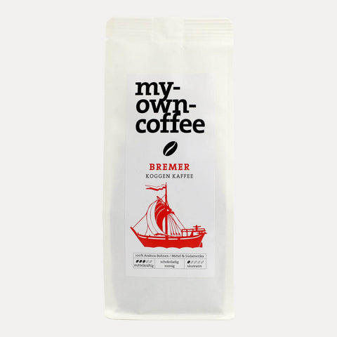 My Own Coffee – Bremer Koggen Kaffee – Gemahlen oder Ganze Bohne – 250 g