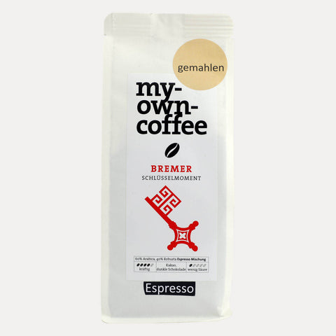 My Own Coffee – Bremer Schlüsselmoment – Gemahlen oder Ganze Bohne – 250 g