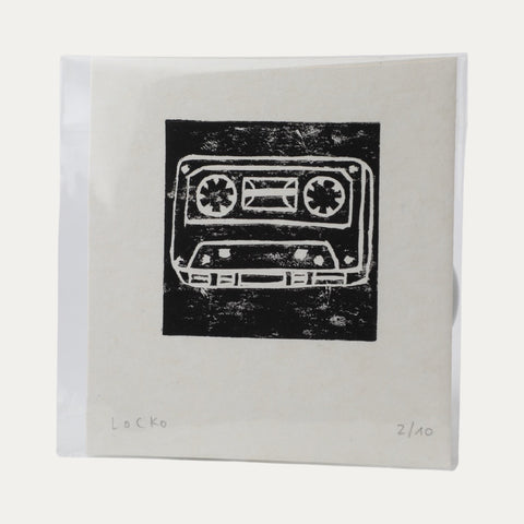 Linoldruck – Kassette – 10 x 12 cm