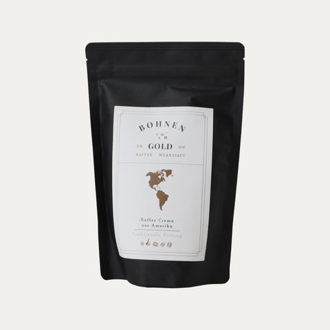 Crema-Amerika 250g Kaffee Bohnengold