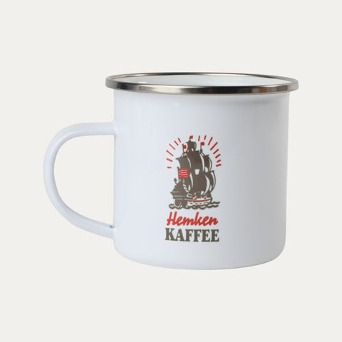Emailletasse – Kaffeerösterei Hemken – 0,3 l
