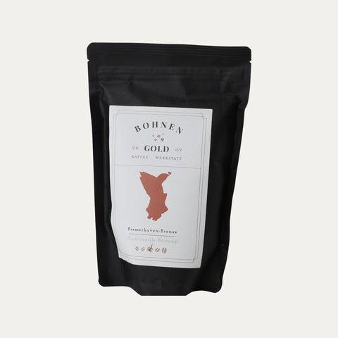 Bremerhaven-Bronze – Kaffee Bohnengold – Ganze Bohne 250 g