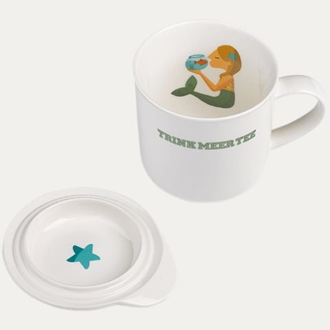 Wogen glätten – Teebecher mit Deckel