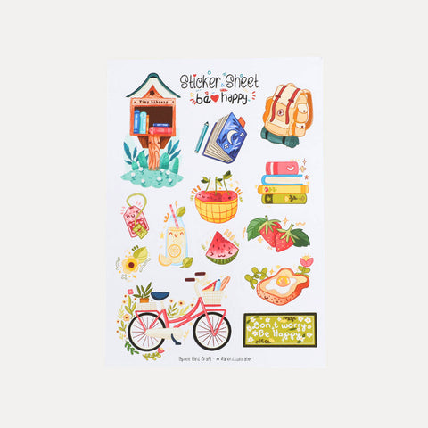 Stickerbogen – verschiedene Motive – Splitmoon Art