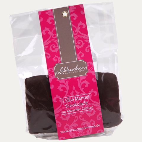 Mandel Elise – Natur, Schokolade oder Zuckerguss – 1 Stück – 70 g
