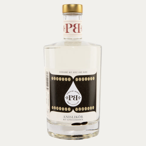 Anislikör mit Espressobohnen, 38% Vol., 350ml - Made in Bremen - Piekfeine Brände -