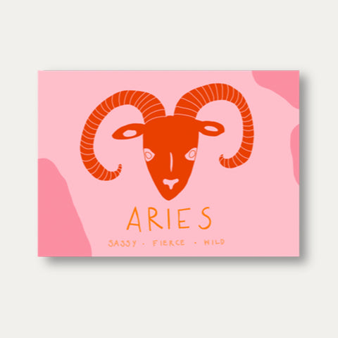 Aries – Postkarte