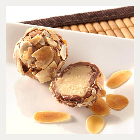 Amaretto-Trüffel Pralinen – 7 Stück – 100 g - Made in Bremen - Nick van Heyningen - Pralinen