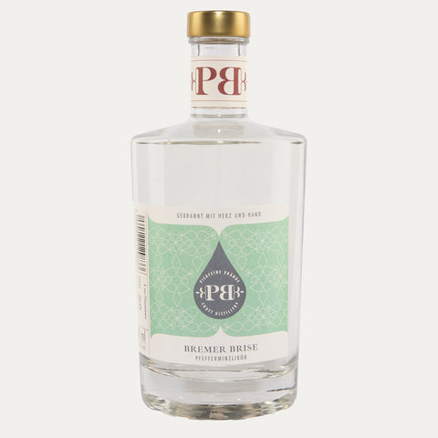 Bremer Brise Pfefferminzlikör 18% Vol., 350ml - Made in Bremen - Piekfeine Brände -