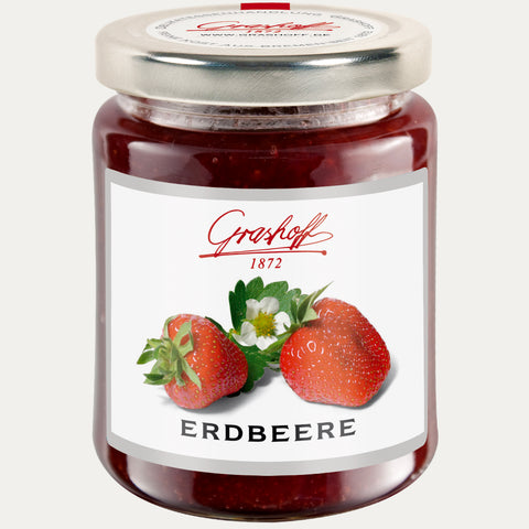 Erdbeere Konfitüre Extra 250g - Made in Bremen - Grashoff -