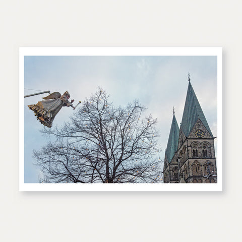 St.-Petri-Dom und Engel – Weihnachtsmarkt (008) – Postkarte