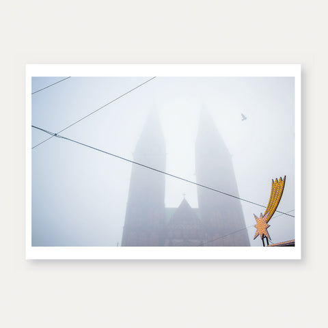 St. Petri Dom mit Stern Weihnachten (009) – Postkarte