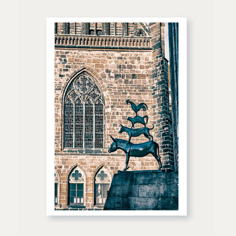 Bremer Stadtmusikanten – Unser Lieben Frauen Kirche (045) – Postkarte