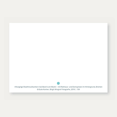 Hungrige Stadtmusikanten (139) – Postkarte